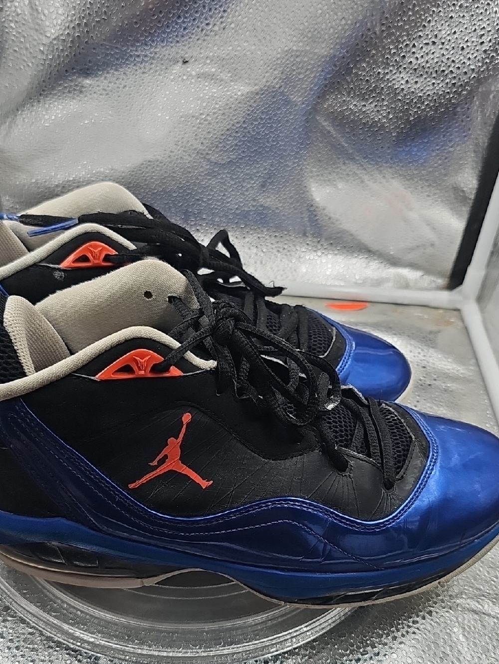 P Blue And Black Shoe Sz 9 Jordans - Picture 4 of 5